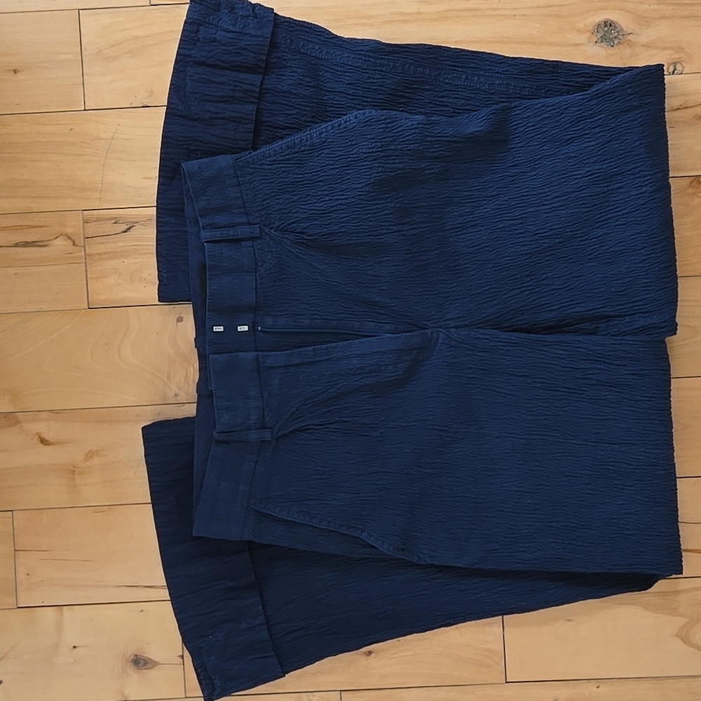 COS Wide-Leg Trousers in navy